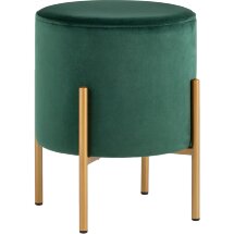 Пуф Stool Group Кейси велюр зелёный