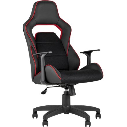 Игровое кресло Stool Group компьютерное TopChairs Meteor черное геймерское 