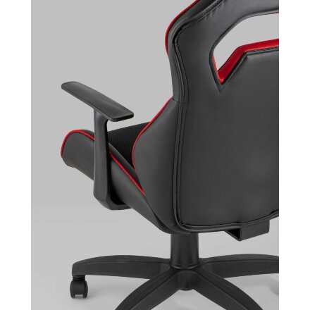 Игровое кресло Stool Group компьютерное TopChairs Meteor черное геймерское 