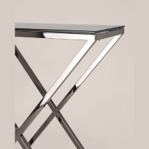 Консоль Stool Group ИНСИГНИЯ 115*30 темный хром стекло smoke