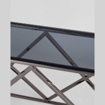 Консоль Stool Group ИНСИГНИЯ 115*30 темный хром стекло smoke