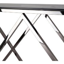 Консоль Stool Group ИНСИГНИЯ 115*30 темный хром стекло smoke