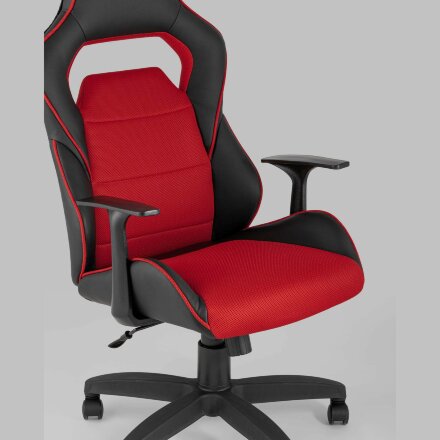 Игровое кресло Stool Group компьютерное TopChairs Meteor красное геймерское 