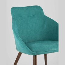 Стул Stool Group Квини зеленый обивка плотная ткань, стальные ножки