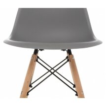Пластиковый стул Eames PC-015 серый